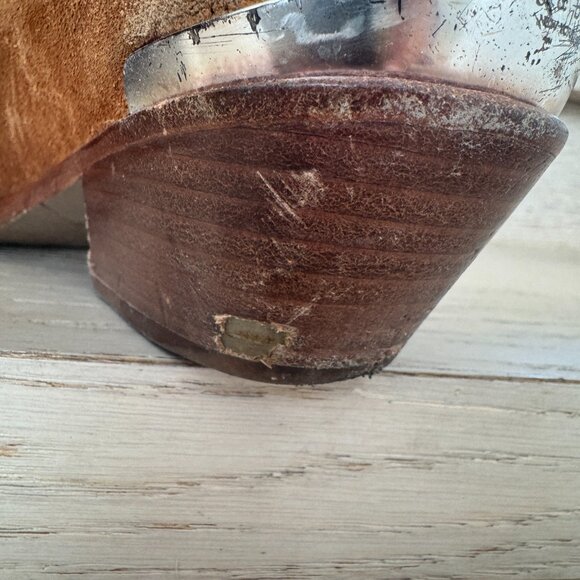 rag & bone Westin Pointed-Toe Suede Low-Heel Booties 38.5 - Picture 9 of 13